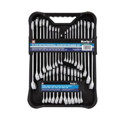 Image of Bluespot 04112 32pce Metric/Imperial Assorted Spanner Set (6 19Mm)(1/4&quot; 5/8&quot;)