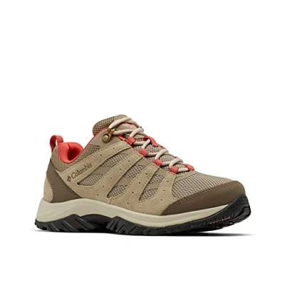 Image of Columbia Women&#039;s Redmond 3 low rise hiking shoes, Brown (Pebble x Scorched Coral), 4 UK