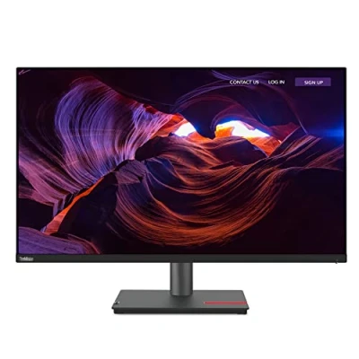 Image of Lenovo ThinkVision P32p 30 Monitor 31.5&quot; 4K UHD IPS 350nits / 60Hz 4ms HDMI/DP/USB C, 3 Years Warranty/Item ID : MON LEN 99 Part No. 63D1RAT1UK (31.5 inches, Raven black)