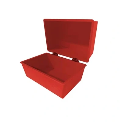 Image of indigo® Office Index Record Card Box Filing (RED, 8&quot; x 5&quot;)