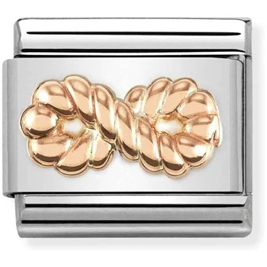 Image of Nomination Rose Gold Infinity Rope Charm