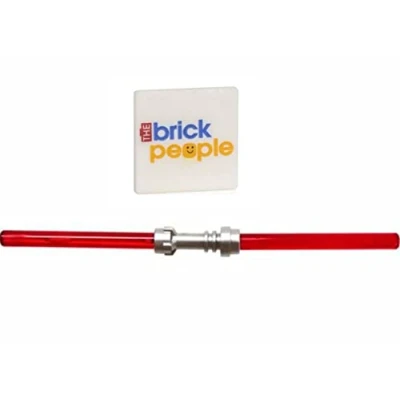Image of LEGO Accessories: Star Wars Replacement Dual Red Lightsaber (Trans red) for Darth Maul