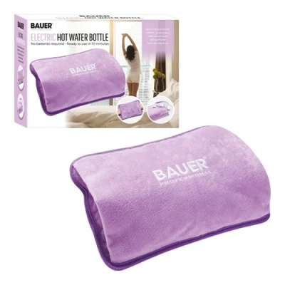 Image of Bauer Rechargeable Electric Hot Water Bottle Lilac