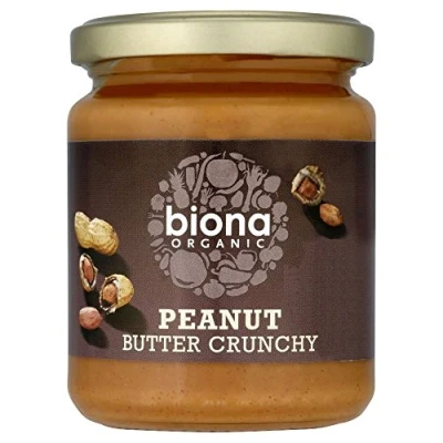 Image of Biona Organic Peanut Butter Crunchy with Sea Salt (250g