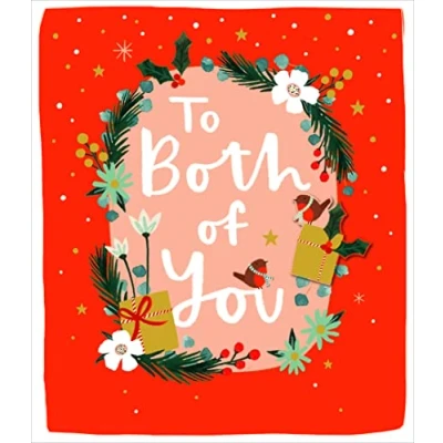 Image of Xmas Wreath to Both of You Special Christmas Greeting Card Cards 648025