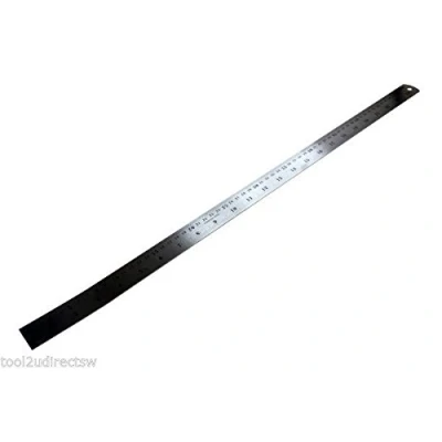 Image of VEWERK by BERGEN 24&quot; 600mm Long Stainless Steel Ruler B2723