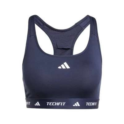 Image of adidas Performance Techfit Medium support sports bra, Women&#039;s, Size: XS, Legend ink
