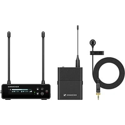 Image of Sennheiser EW DP ME4 SET (S1 7) Portable Digital UHF Wireless Microphone System with Cardioid Lavalier Black (700023)