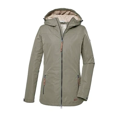 Image of G.I.G.A. DX GS 18 WMN JCKT 41450 000 Women&#039;s Functional Jacket with Hood, Light Olive, 48