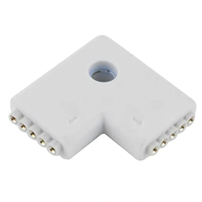 Image of RGBW 5 Pin L Connector; LED Strip Connector SMD5050; Corner RGB + White RGB+W