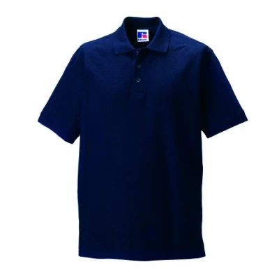 Image of Jerzees Russell Mens Ultimate Cotton Pique Polo Shirt Navy L