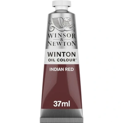 Image of Winsor &amp; Newton 37ml Winton Oil Colour Tube Indian Red,1414317