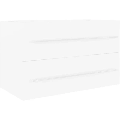 Image of vidaXL Sink Cabinet White 80x38.5x48 cm Engineered Wood