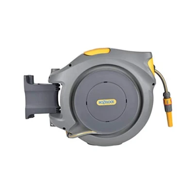 Image of hose Reel Hozelock Auto 30 meter inclusive wall mount and couplings