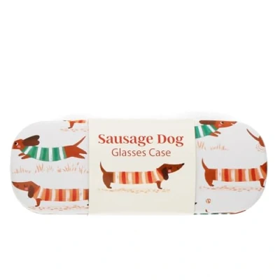 Image of Rex London Sausage Dog Hardshell Glasses Case &amp; Cleaning Cloth