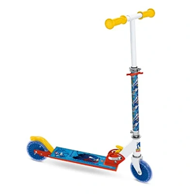 Image of Mondo Toys SONIC 28708 Folding Aluminium Scooter with Extra Grip Plate and Adjustable Handlebar for Children Girls