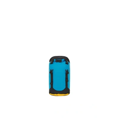Image of SEA TO SUMMIT Evac Compression Dry Bag M 13L Award Winning Waterproof Storage Lightweight Roll Top Recycled Fabric For Backpacking &amp; Kayaking 22 x 20.2 44.7cm TurkishTile Blue 136g