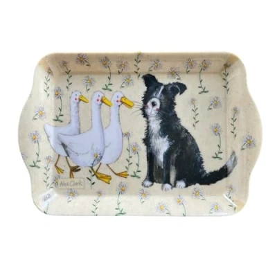 Image of ALEX CLARK Small Melamine Daisyfield Farm Dog and Duck Tray