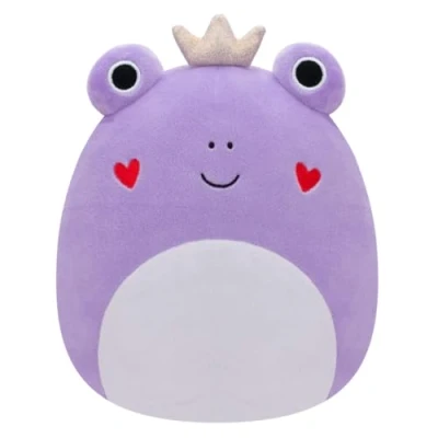 Image of Squishmallows Kellytoy Official 5 Inch Valentines Squad Collectible Pillow Animals (Francine Purple Frog)