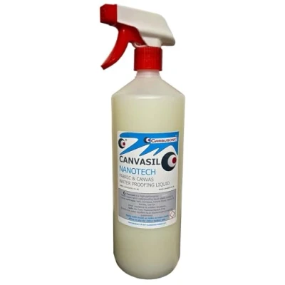 Image of Carbusonic convertible roof waterproofer protector spray, Soft top waterproofing fabric stain repellant Nano hydrophobic. (1 lt)