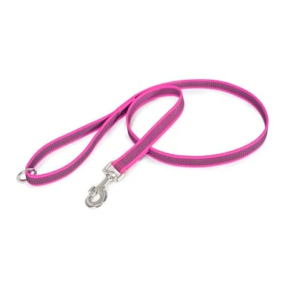 Image of Color &amp; Gray Super Grip Leash with Handle, and O Ring, 20 mm x 1,2 m, Pink