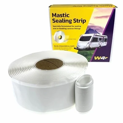 Image of W4 Wide Mastic Sealing Strip White, 5m x 45mm