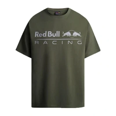 Image of Red Bull Racing X Pepe Jeans Men&#039;s RBR Logo Driver TEE T Shirt, Green (Regent Green), S
