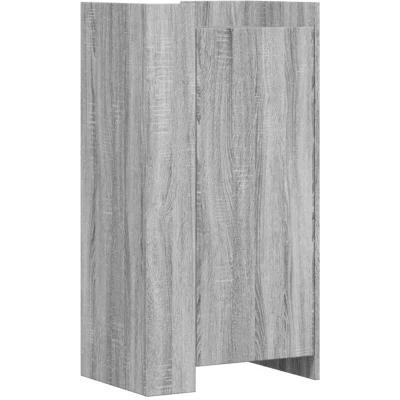 Image of vidaXL Shoe Cabinet Grey Sonoma 52x37.5x100 cm Engineered Wood