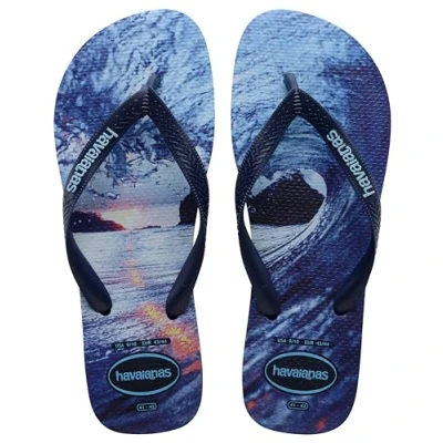 Image of Havaianas Men Hype, Navy Blue/Navy Blue/Lavander Blue, 2