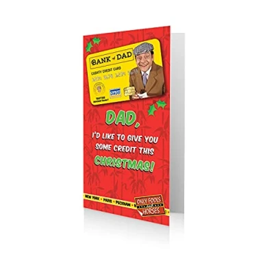 Image of Official Only Fools And Horses Christmas Card Bank of Dad