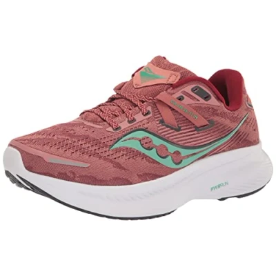 Image of Saucony Guide 16 Women&#039;s Size 4 Red Running Shoes Lightweight, Supportive, Breathable Mesh Upper
