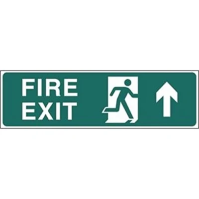 Image of Vogue Fire Exit Sign Arrow Up
