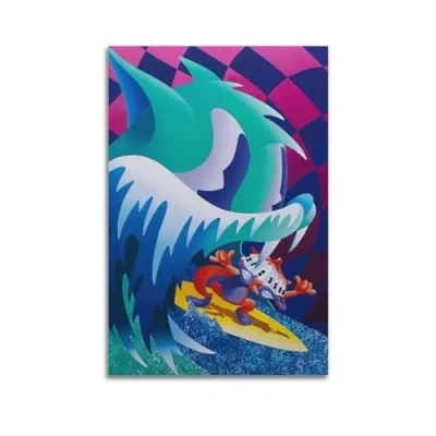 Image of Szzmyo MGMT Congratulations Album Poster Decorative Painting Modern Aesthetic Canvas Bedroom Art Living Room Decoration 12x18inch(30x45cm) Unframe Style