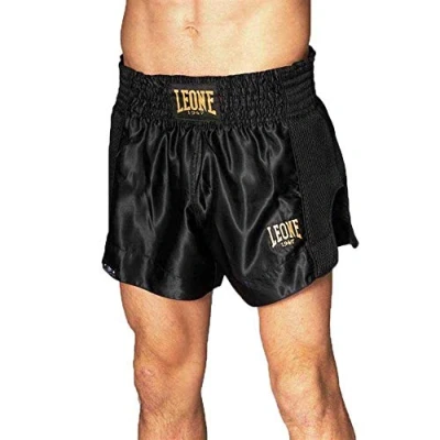 Image of LEONE 1947, Kick thai Shorts, Black, M, ABE20