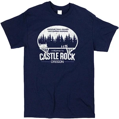 Image of Stand by Me T Shirt Castle Rock Retro Film Movie Tee 80S Adventure Black M