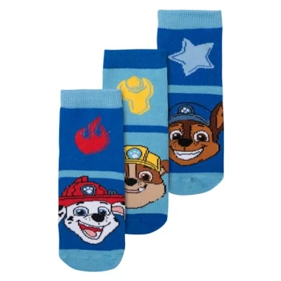 Image of United Labels Paw Patrol Boys&#039; Socks Kids Sneakers, Socks, Blue (Pack of 3), bule, 23 26