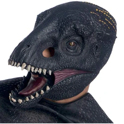 Image of Rubies Men&#039;s Jurassic World Indoraptor Vinyl Mask, Multicolor, Standard