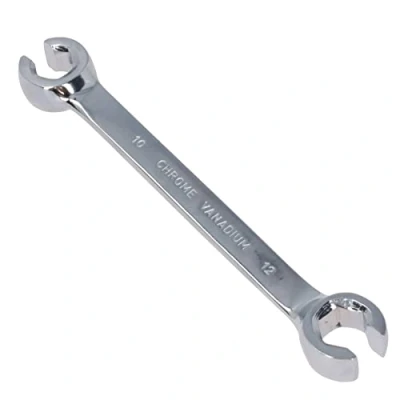 Image of AB Tools 10mm + 12mm Metric Combination Flare Nut Brake Gas Fuel Pipe Spanner Wrench