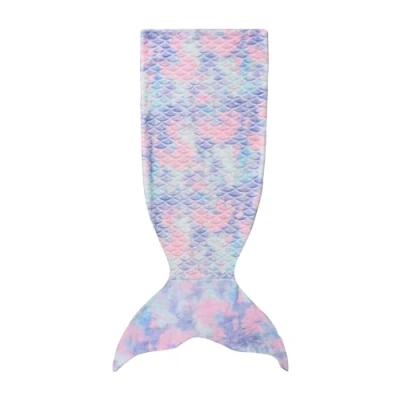 Image of Catalonia Classy Mermaid Tail Blanket, Soft Warm Plush Fleece Sleeping Bag Snuggle Blanket for Teens, Dreamy