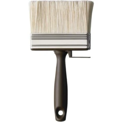 Image of Garden Mile Shed and Fence Flat Paint Brush Wall Decking with Timber Wood Block Paste Wide Brushes for Masonry on Commercial, Residential, Indoor, Outdoor Brown