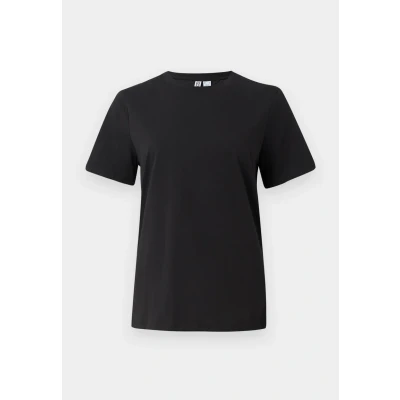 Image of Pieces Pcria Solid TEE Basic Tshirt, Women&#039;s, Size: XL, Black