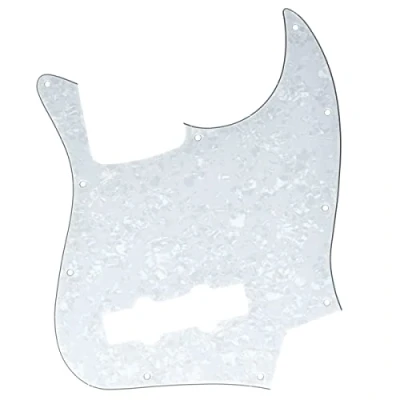 Image of Dopro Jazz Bass J Pickguard for USA/Mexican 4 String FD White Pearl