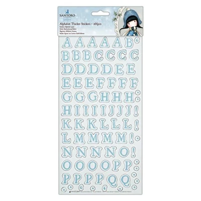 Image of Santoro Gorjuss Alphabet Thicker Stickers of 168 Pieces, Multicolour, One Size