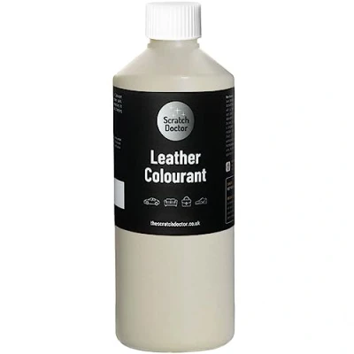 Image of Scratch Doctor Leather Colourant Restore &amp; Repair Faux Vinyl Paint for Furniture Sofas Car Seats Shoes Handbags (Cream, 250ml)