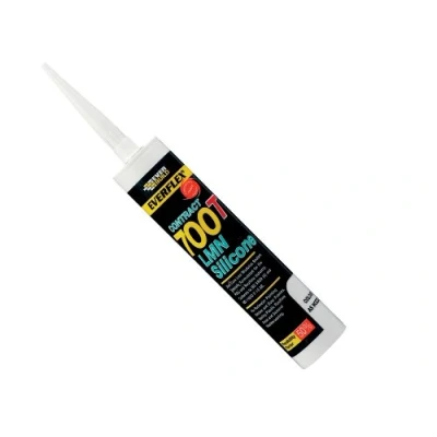 Image of Everbuild Everflex 700T Silicone Sealant Superior Adhesion Weatherproof Neutral Cure Suitable For Internal And External Use Brown 300ml