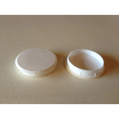 Image of Hinge and Bracket Supplies 10 x 35mm White Cabinet Hole Covers