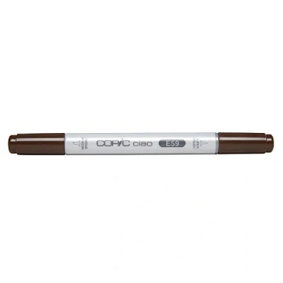 Image of COPIC Ciao Coloured Marker Pen (E 59) Walnut, For Art &amp; Crafts, Colouring, Graphics, Highlighter, Design, Anime, Professional Beginners, Supplies Colouring Books