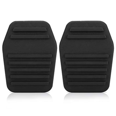 Image of VOBOR Car Clutch Brake Pedal Rubber Pad Cover 1 Pair Foot for Transit MK6 MK7 2000 2014