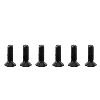 Image of Hilitand 250 Pcs Hex Socket Screws Bolt, Flat Head M3 Black Alloy Steel Bolt Machine Fastener Assortment Kit with Nuts