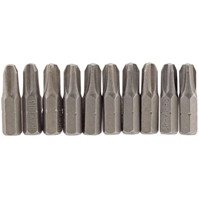 Image of Draper Cross Slot Insert Bit, 1/4&quot; Hex, 25mm Long, No.3 (Pack of 10)
